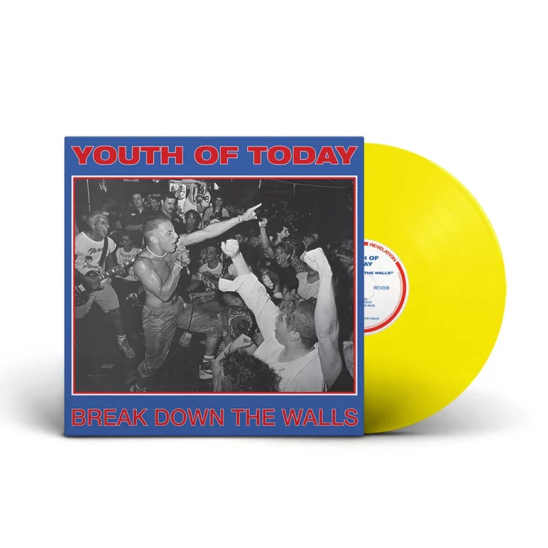 Youth of Today — Break Down The Walls LP · 33 RPM · 1986 · Yellow Vinyl Repress