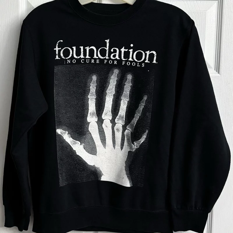 Foundation – “No Cure for Fools” Hardcore Crewneck Sweatshirt (Size Small, Rare) — Atlanta Straight Edge Band Merch on eBay